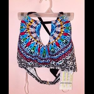 NWT 24th & Ocean bikini top!